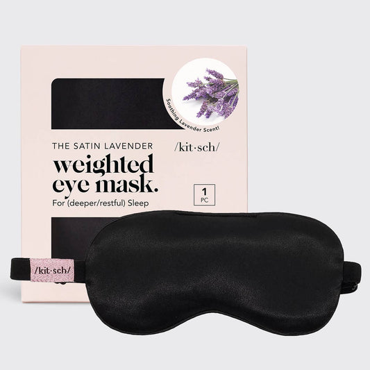 Lavender Weighted Satin Eye Mask