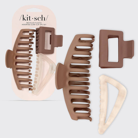 Brown Assorted Claw Clips