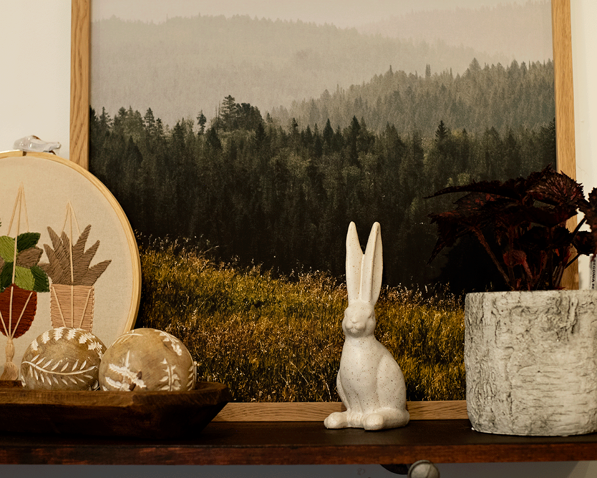 Ceramic Sitting Hare Ceramic